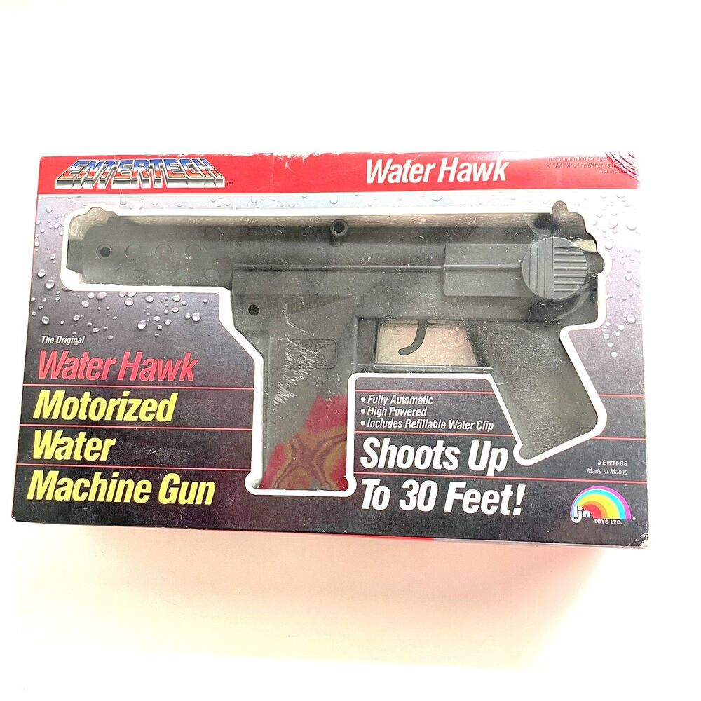 Entertech Water Hawk Motorized Water Machine Gun Squirt Toy EWH-88